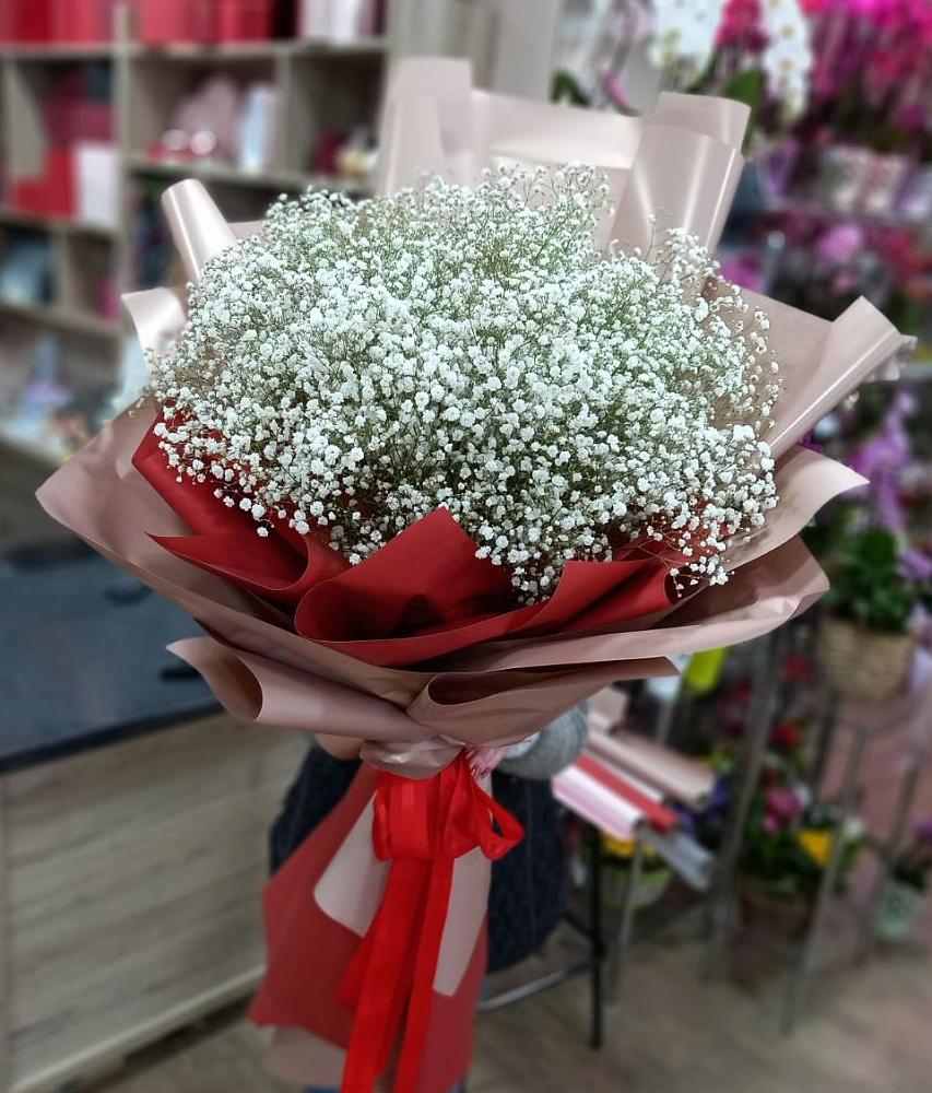 Букет Белые хлопья в Кысыл-Сыре Букет цветов из: Гипсофила в Кысыл-Сыре