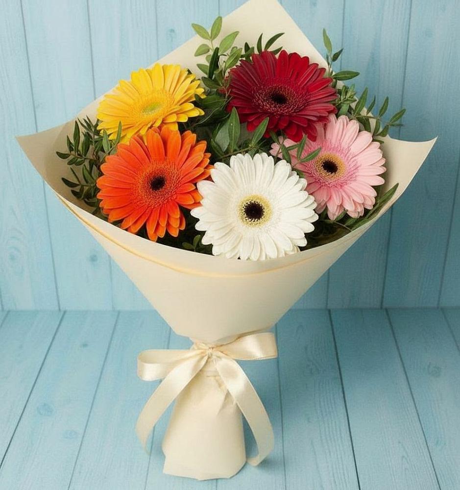 Букет цветов из: Герберы в Кысыл-Сыре