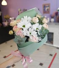 Букет милый в Кысыл-Сыре Букет цветов из: Хризантемы и Розы в Кысыл-Сыре