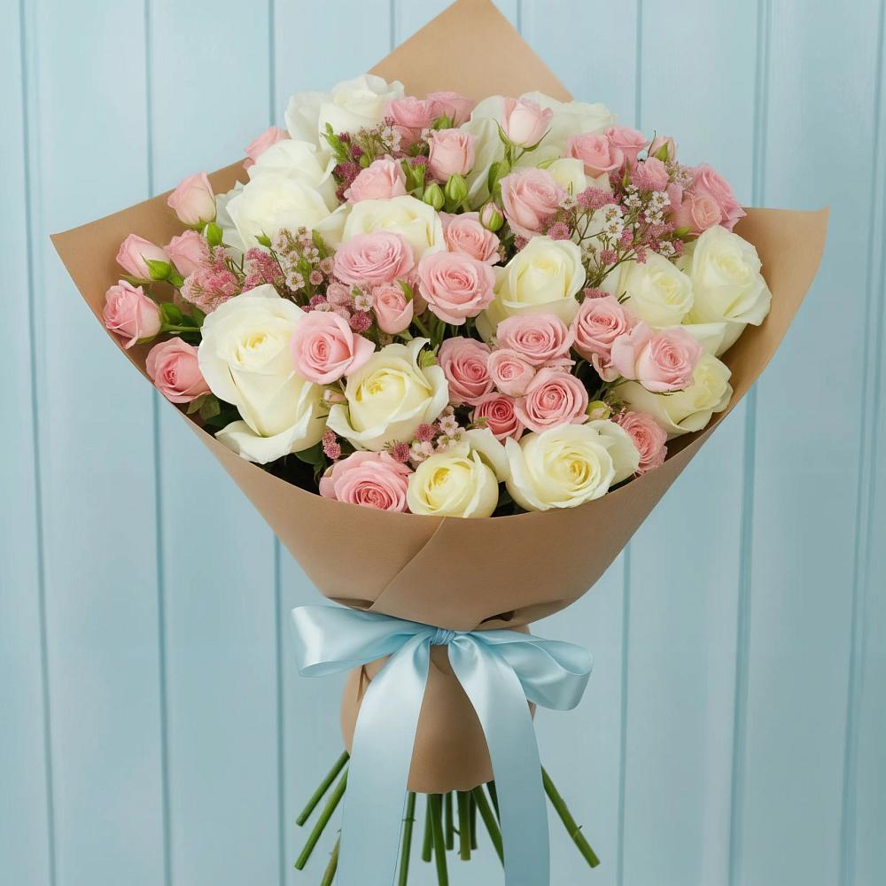 Букет цветов из: Розы в Кысыл-Сыре