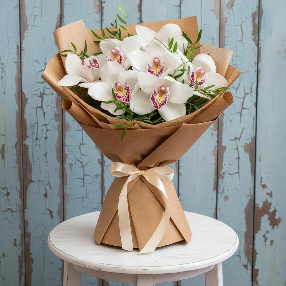 Букет цветов из: Орхидеи и Розы в Кысыл-Сыре