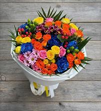 Букет цветов из:  Розы и Хризантемы #REPLACE_PRED# Кысыл-Сыре