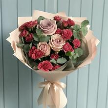 Букет цветов из:  Гвоздики и Розы в Кысыл-Сыре