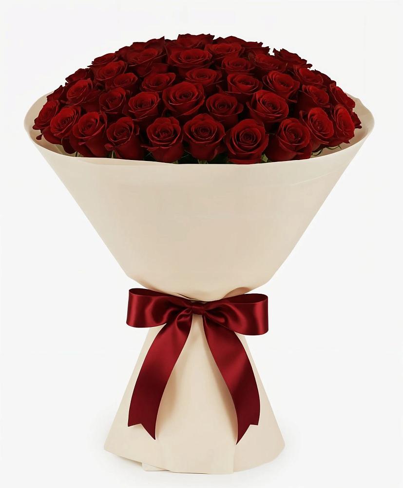 Букет 101 Бордовая роза Блэк Бакарра в Кысыл-Сыре