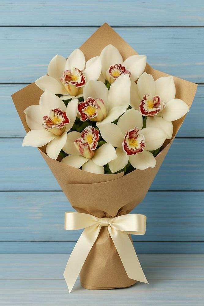 Букет цветов из: Орхидеи и Розы в Кысыл-Сыре