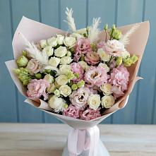 Букет цветов из:  Альстромерии и Розы в Кысыл-Сыре
